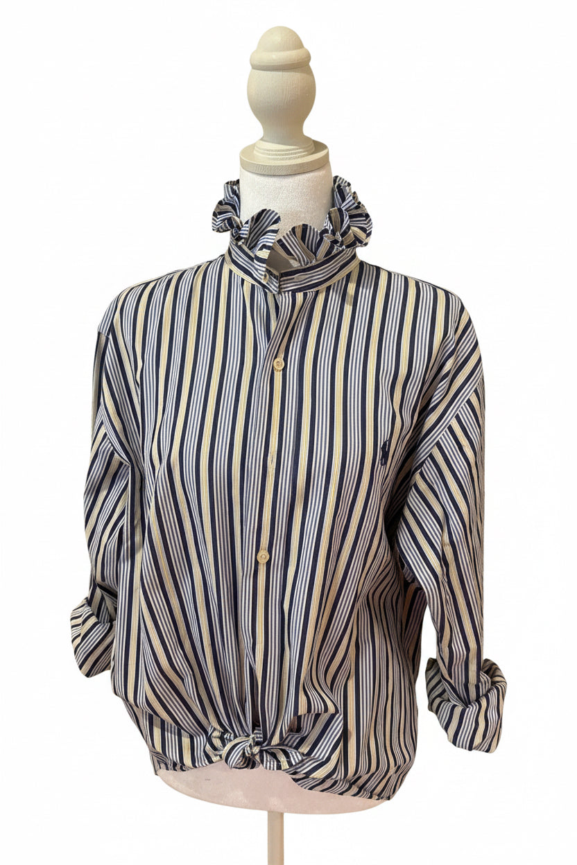 Ralph Lauren purple/yellow stripe shirt