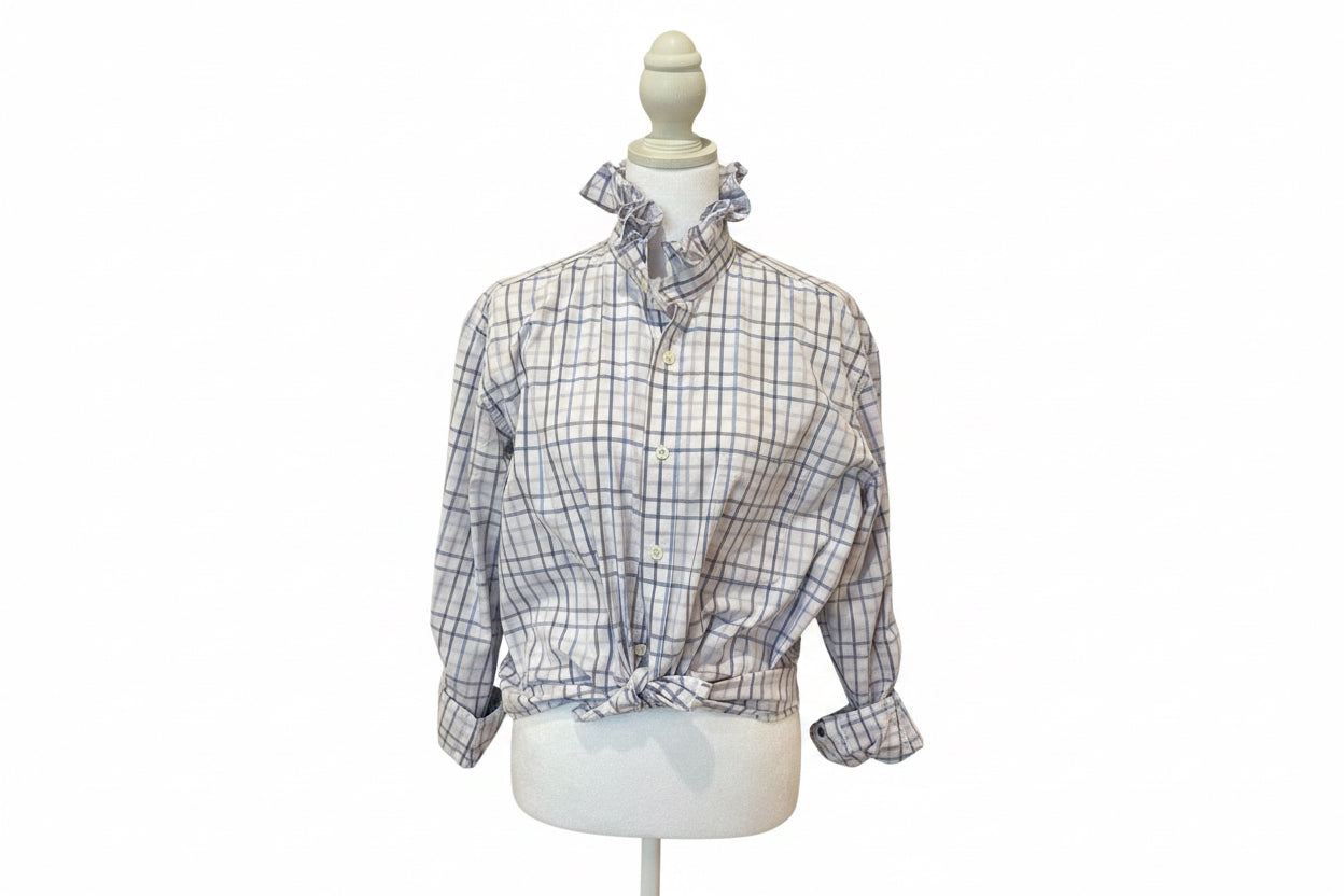 Southern Pines white/light blue/sage green/lilac plaid