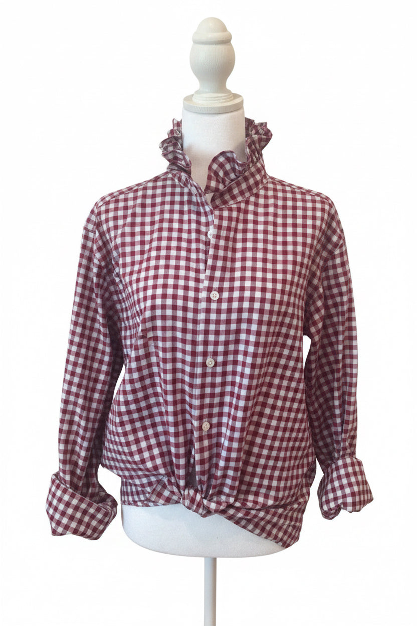 Egara red/baby blue check