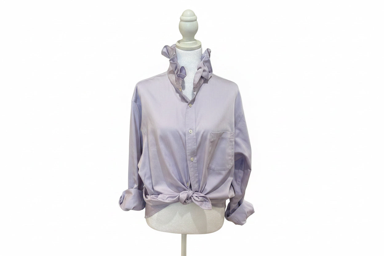 Joseph Abboud tone on tone lilac shirt
