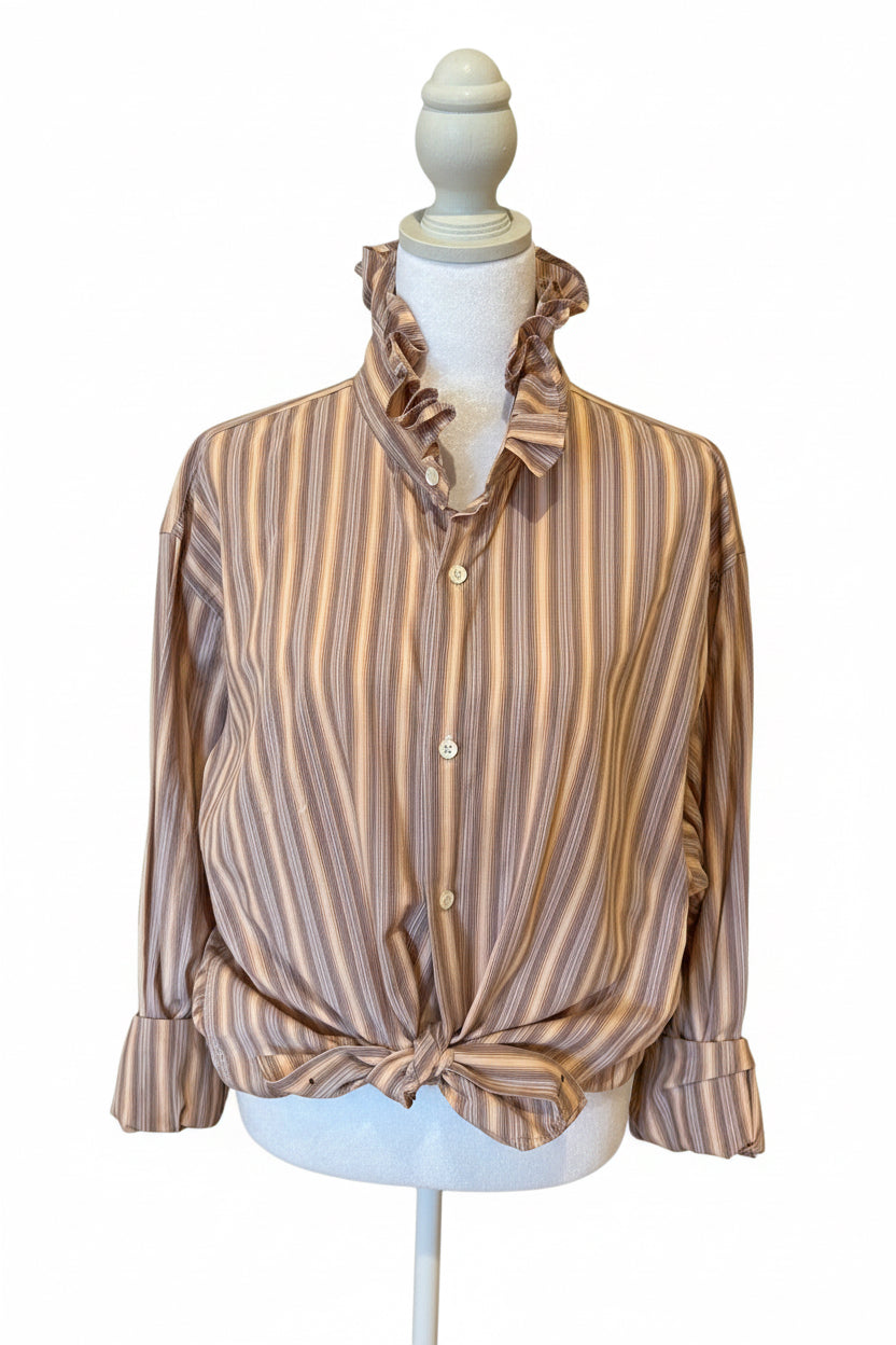 Banana Republic multi color stripe-burnt orange