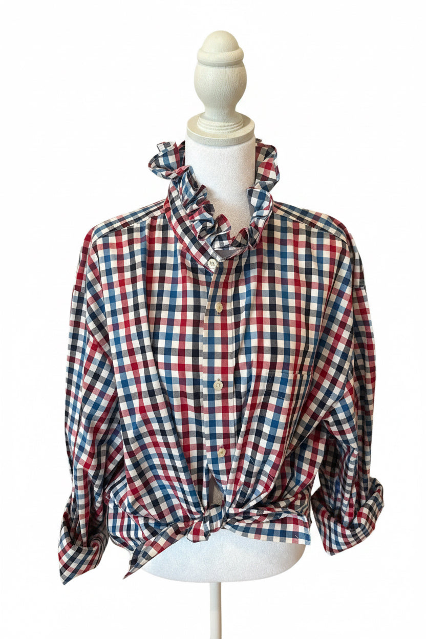 Nautica red/white/blue large check