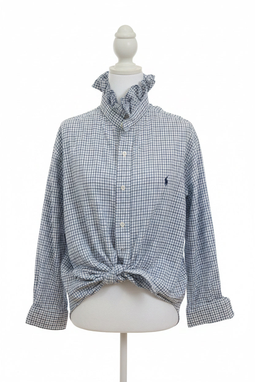 Ralph Lauren white/blue/black check