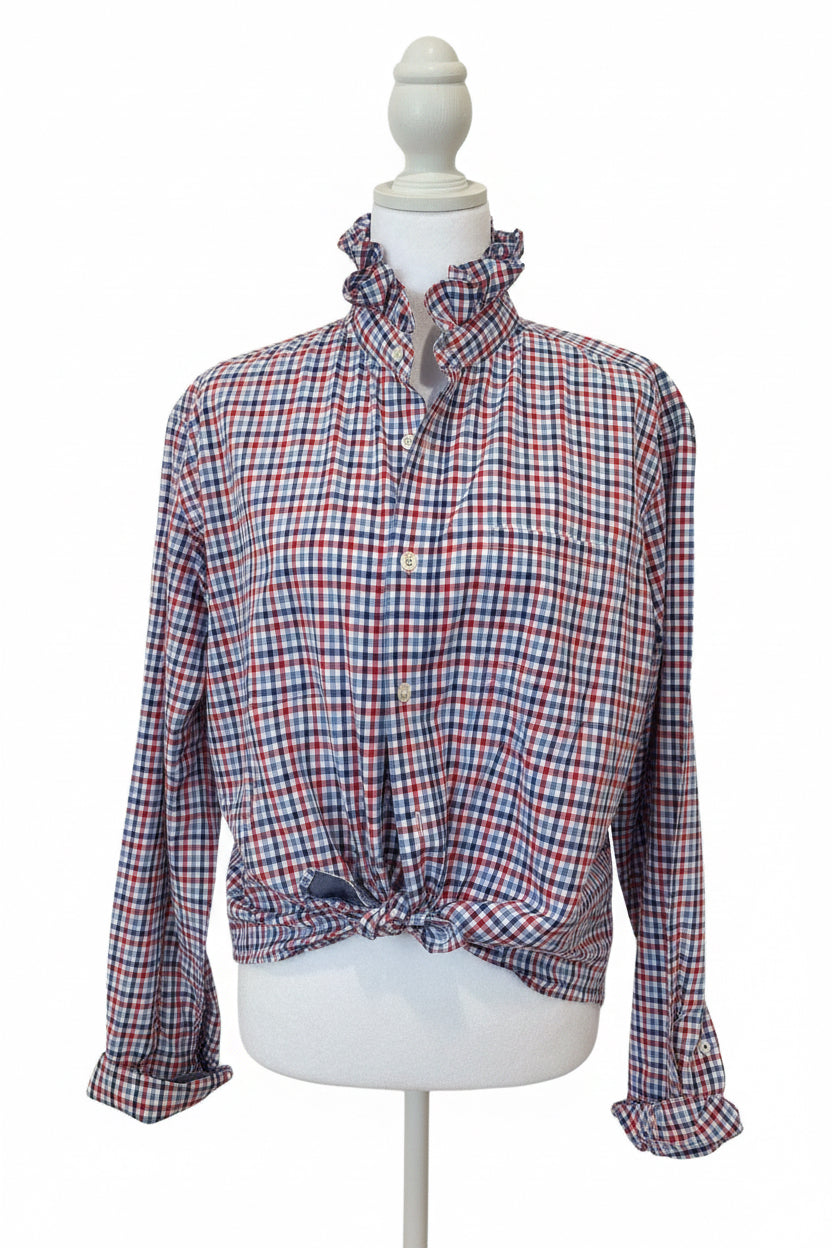 Banana Republic red/white/blue check