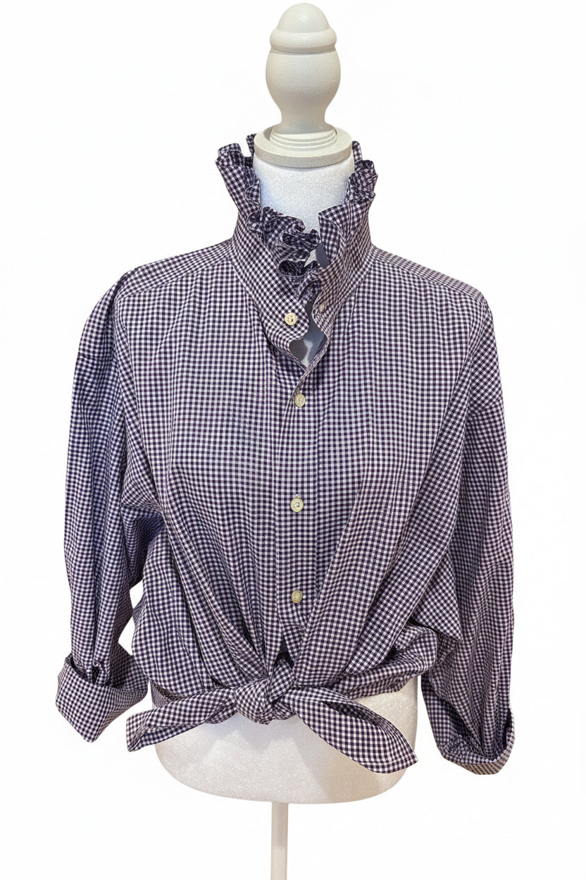 Ralph Lauren Polo purple/white mini gingham